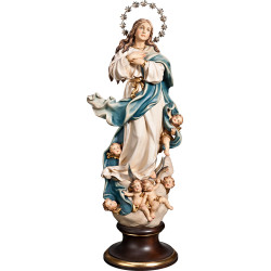 Virgen de la Purísima Concepción con corona de estrellas de plata
